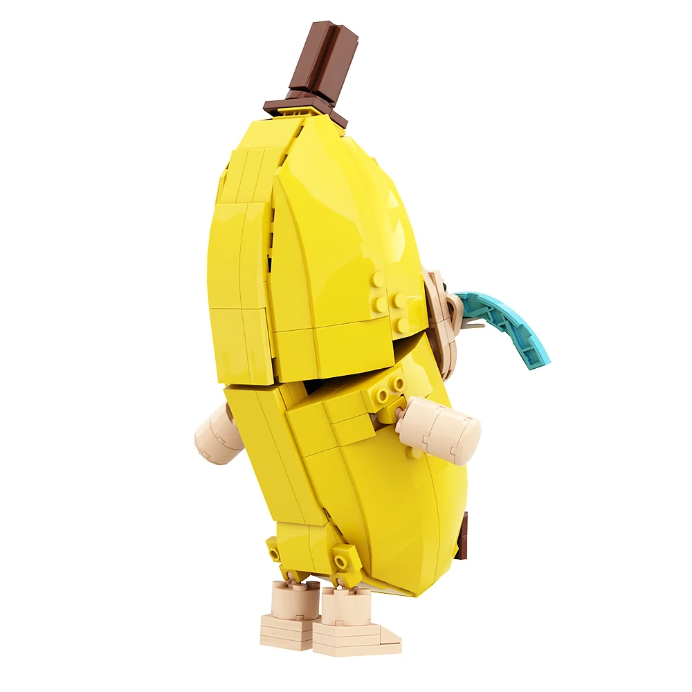 SETBRICKS MOC Crying Banana Cat Building Blocks Cute Banana Cat Funny Building Block Desktop Decoration For Kids Birthday Gifts