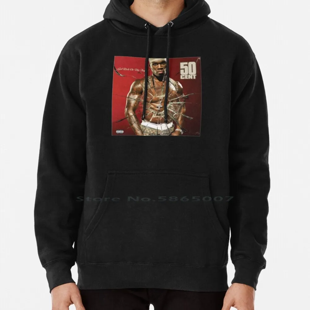 50 Cent Album Cover Hoodie Sweater 6xl Cotton 50 Cent Get Rich Or Die Trying Music Curtis Gangster Hip Hop Logo Money Rapper