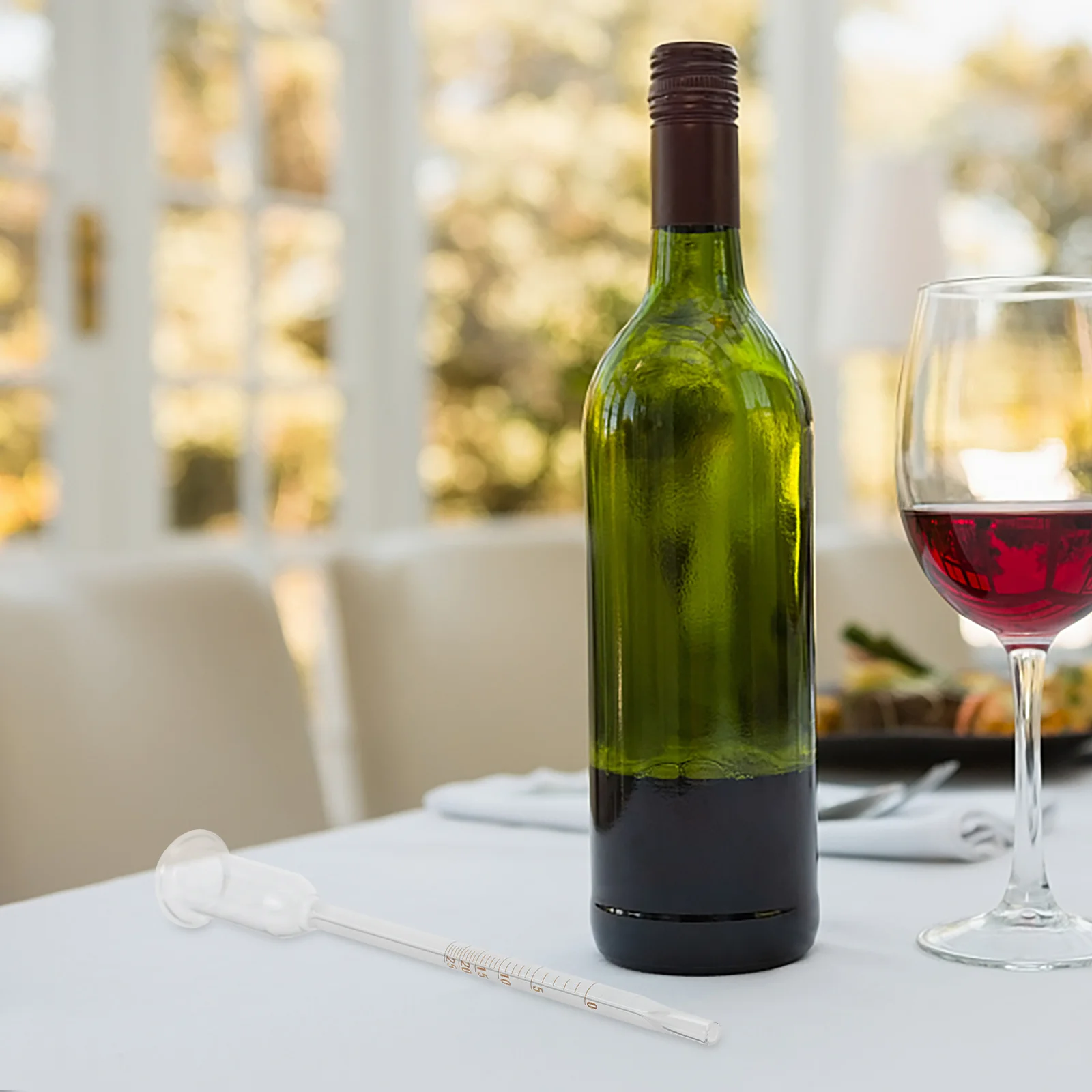 

Alcohol Tester Hydrometer for Wine Beer Spirits Specific Gravity Measurement Compact Lightweight Wine Making Kit for Beginners