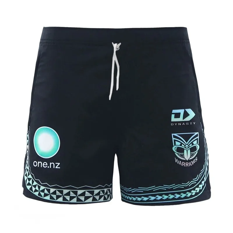 2025 NRL ملبورن الأسترالية الفهود الأرنب مانلي سيهوكس شورت كرة القدم للدراجات النارية، حديث، مسامي، مريح #2