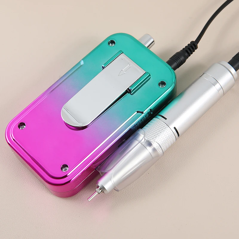 جديد 45000 دورة في الدقيقة قابلة للشحن آلة حفر الأظافر التدرج اللون الكهربائية مسمار الحفر ساندر منخفضة الضوضاء الملمع لأدوات صالون الأظافر #6