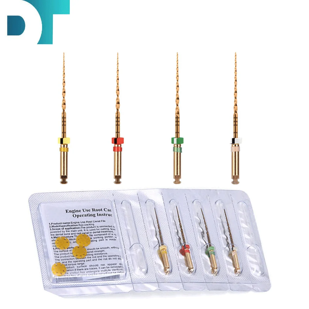 4Pcs/bag Dental Files Engine NiTi Super Rotary File Endo Root Canal File Endodontic W3 WO+ Rotary Flexible Dentistry File  20-45