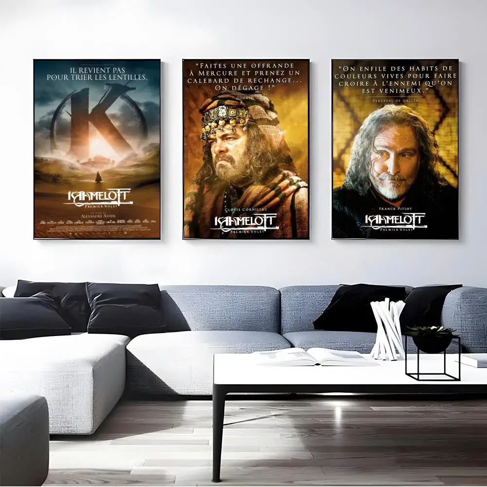 TV S-Series Kaamelott Poster Self-adhesive Art Waterproof Paper Sticker Coffee House Bar Room Wall Decor