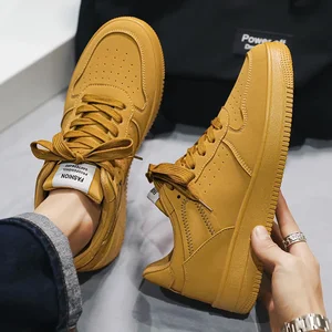 Men's casual sports shoes, lightweight leather, breathable shoe, smooth white sneakers 10 Main Crocs White Sales - №8