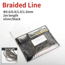 Φ0.6-1.5mm 2m Length Braided Line Assembly Model Building Parts Braid Wire for Military Model Hobby DIY Accessories TD-23201~08