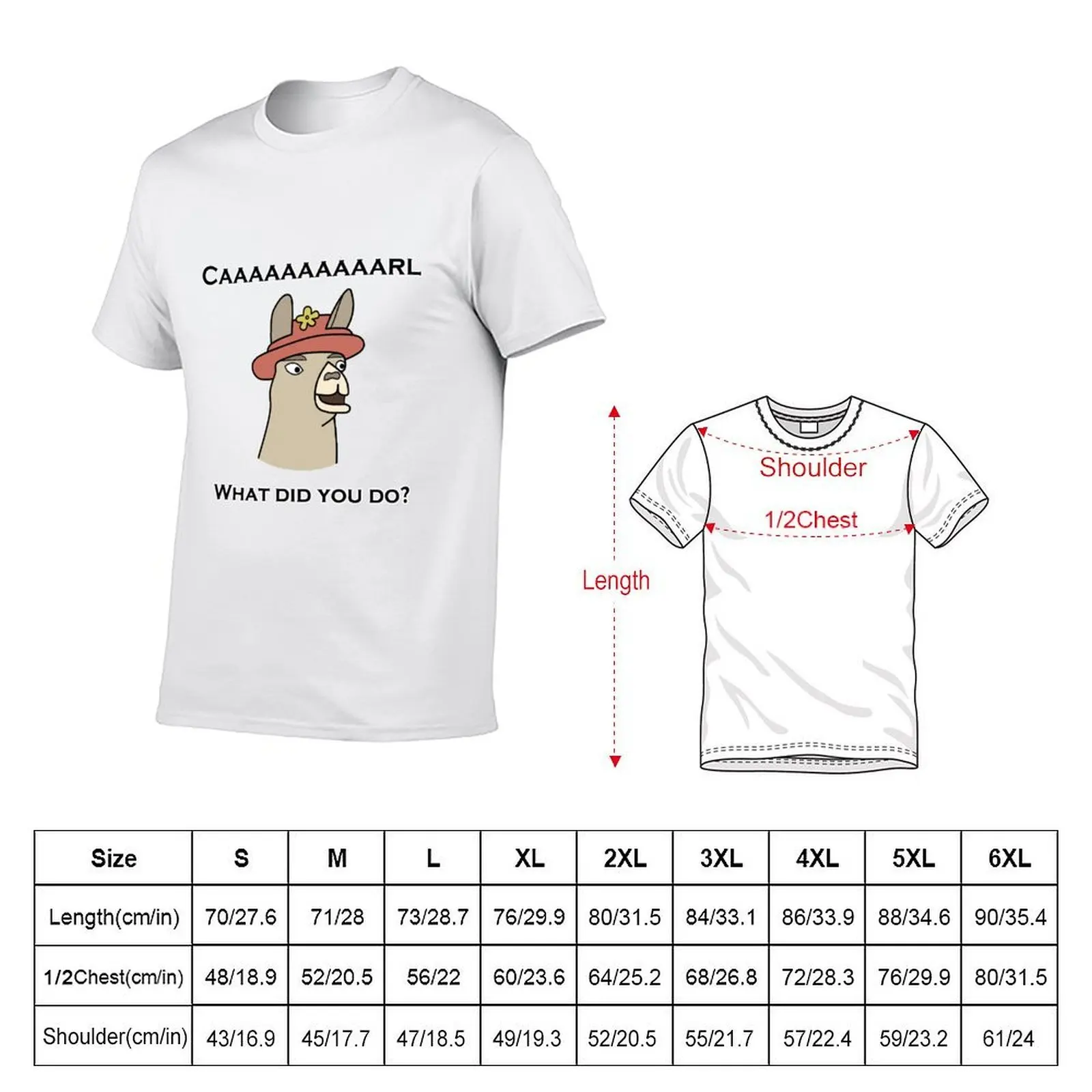 Llamas with Hats - Caaaaaaaaaarl! What did you do? T-Shirt boys whites boys animal print t shirt men