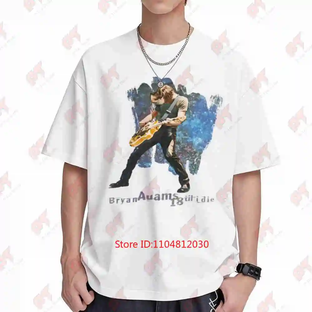 Bryan Adams 1996 18 Till I Die Short Sleeve Tee 100% Cotton T-Shirt
