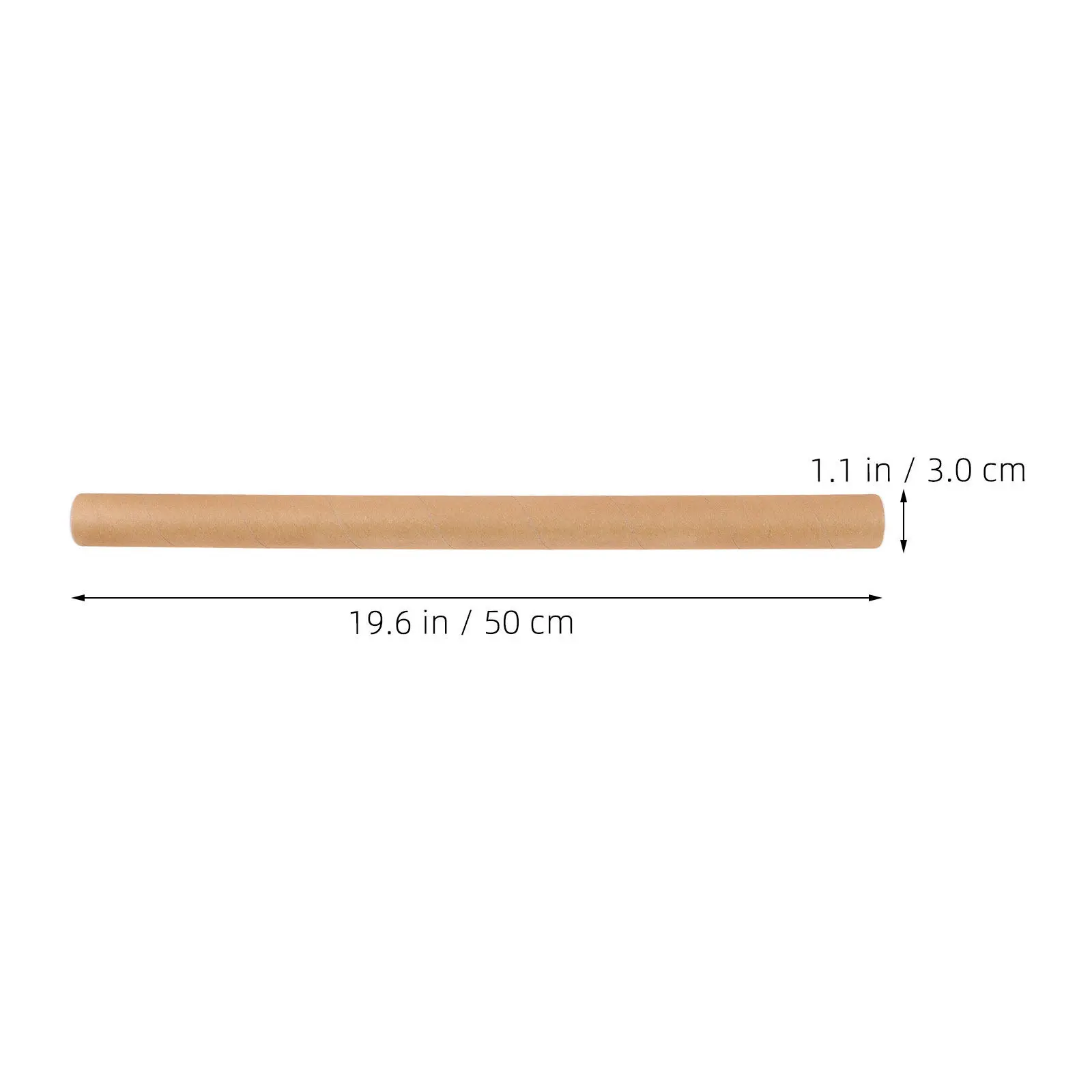 4pcs Kraft Mailing Tubes Round Heavy-Duty Poster Shipping Tubes 13.2x2.5in for Documents & Art Prints