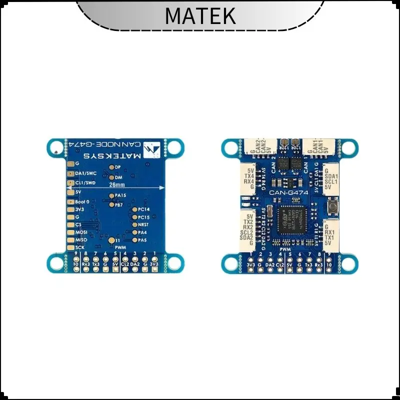 

MATEK CAN-G474 Board with 5Mbit/s CAN Transceiver and STM32G474 MCU AP_PERIPH CAN NODE for RC FPV Drone