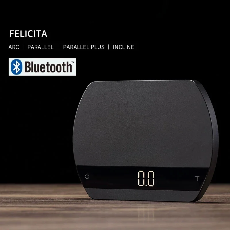 FELICITA  Arc Coffee Scale High Precise Smart Bluetooth Digital Coffee Scale Portable Hand Brewed Rechargeable Electronic Scale
