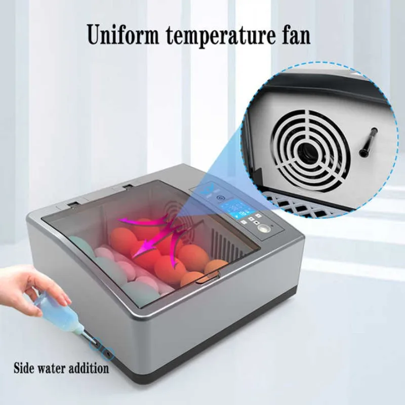 حاضنة ذكية أوتوماتيكية بالكامل حاضنة بيض منزلية صغيرة