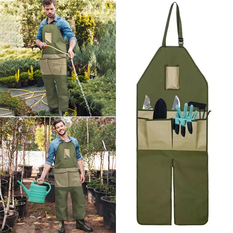 

Garden Leg Apron 600D Oxford Cloth With Multiple Pockets Leg Protection and Picking Apron Outdoors Anti Dirty Apron Garden Tools