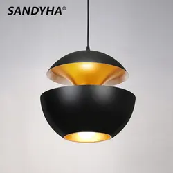 SANDYHA Industrial Pendant Lights Restaurant Kitchen Bedside Home Decor Luminaires Spot Lampshade Designer Hanging lightings