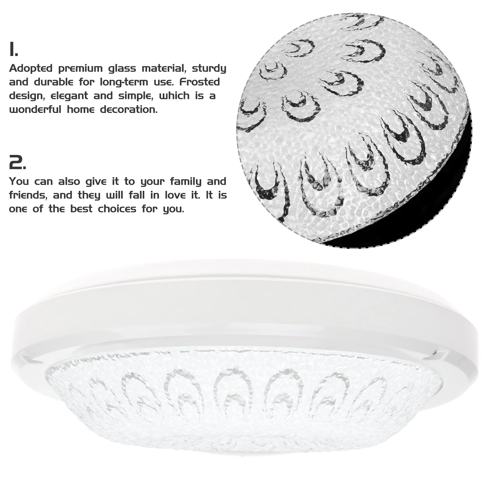 

Premium Material Lampshade Glass Ceiling Light Replacement for Fixtures Shades Pendant Household Decoration