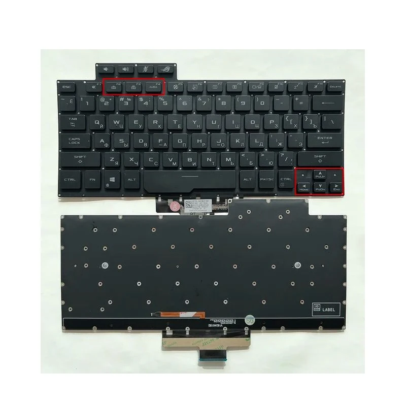 XIN-Russian-US   Backlight  Laptop  Keyboard  For ASUS ROG Zephyrus G14 GA401 GA401I GA401IV GA401U GA401M GA401QM 2021 Years