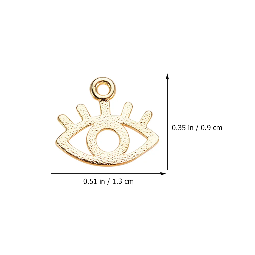 

20 Pcs Eye Charms Pendant Jewellery Making Accessories Key Chain for Earring Miss