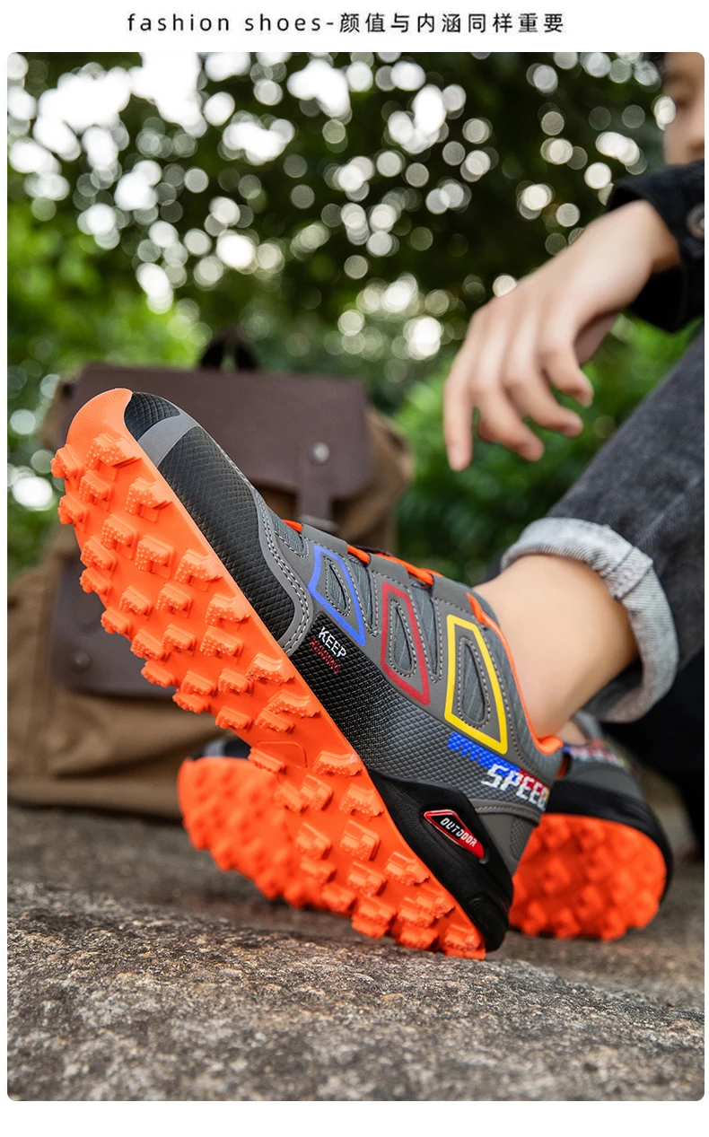 Herren-Campingschuhe, wasserdicht, rutschfest, für jedes Gelände, Sportschuhe, Outdoor-Radschuhe, Wandern, Jagd, taktische Trainingsschuhe – Detail 19