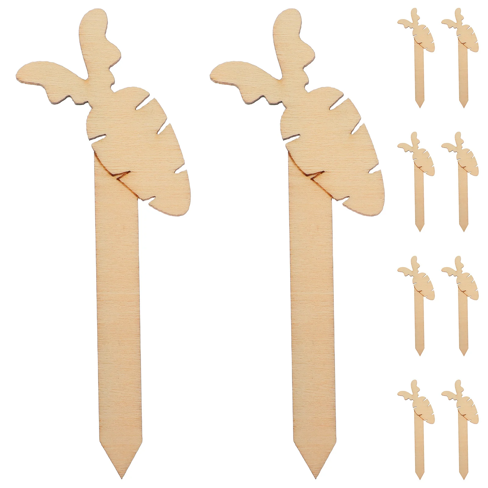 10Pcs Wooden Bookmarks Cute Easter Page Markers for Students Teachers Natural Carrot Shaped Craft Sticks Unfinished DIY Projects