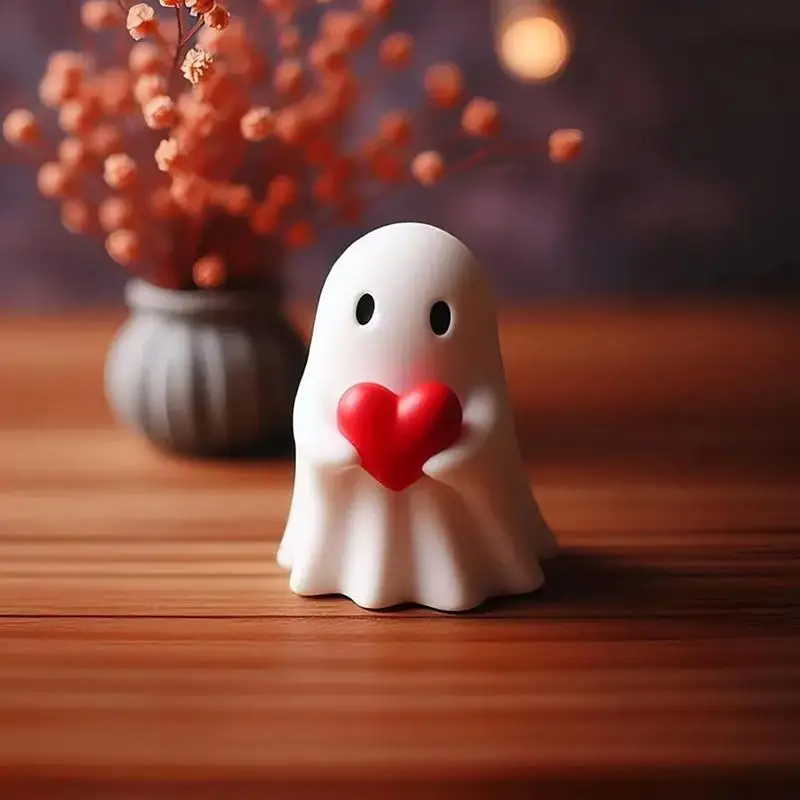 2024 New Lovable  Resin Ghost Decorations Halloween Ghost Ornament Halloween Decorative Figurine Target Spooky Small Ornament