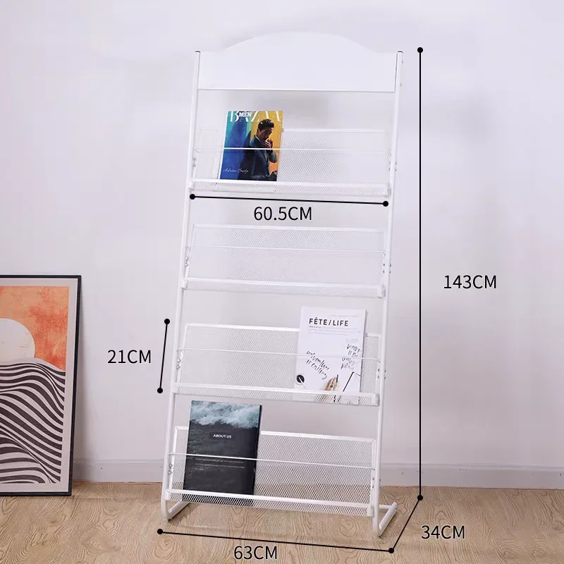 2026 Modern Metal Vertical Display Rack for Magazines Books Brochures Posters-Premium Magazine Display Stand