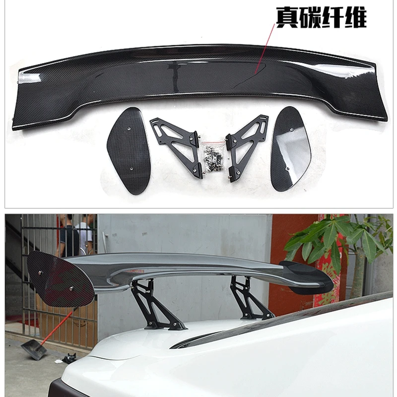 Universal Car-Styling Carbon Fiber Rear Trunk Spoiler GT Wing for Jaguar XE XF universal Sedan Spoiler