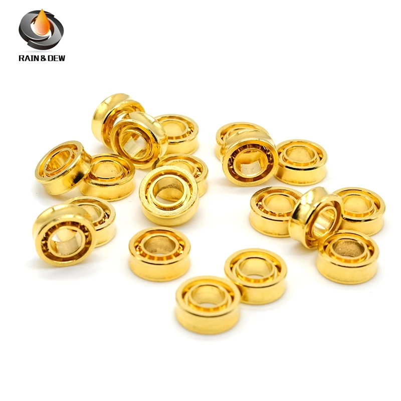 5Pcs  R188 Golden  Yoyo Bearing  UR188 Fingertip Gyro Bearing 6.35X12.7X4.76mm  UR188KK Bearing