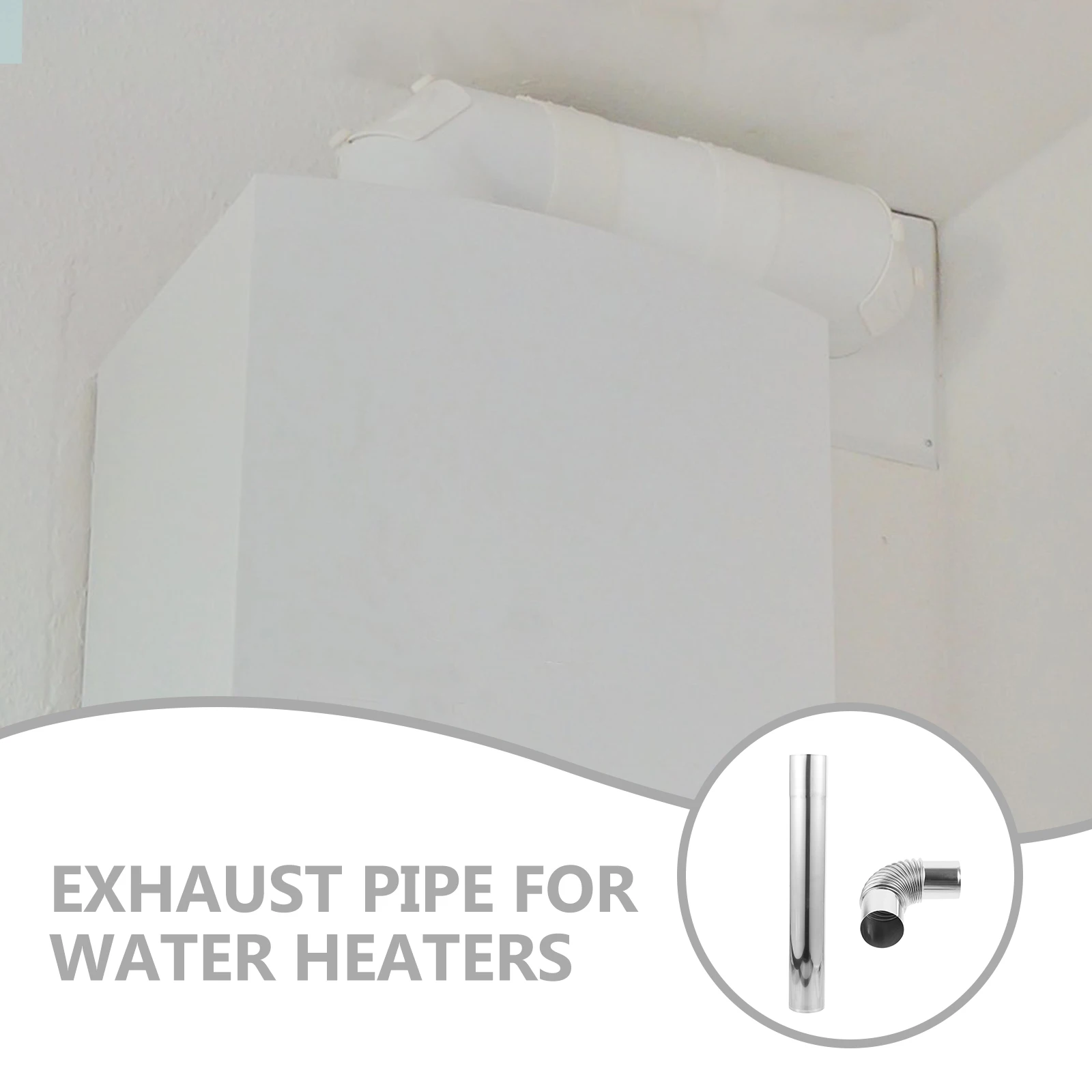 

1 set 2x6cm 40cm Stainless Steel 1x60 Degree Elbow Vent Smoke Chimney Flue Tube Adapter For Water Heater Stove