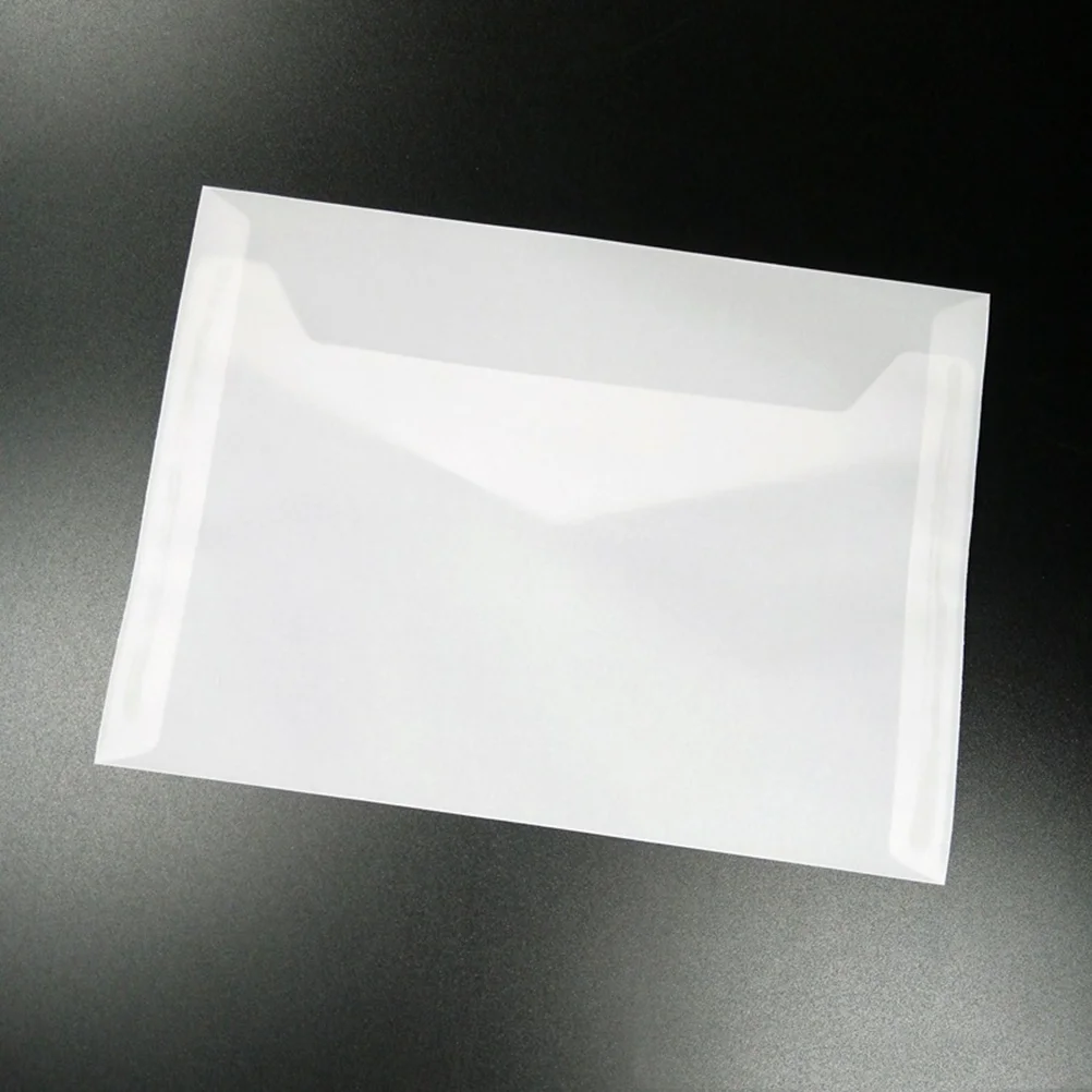 50 Pcs Envelope Business Envelopes Greeting Cards for Letters White Envolope Translucent