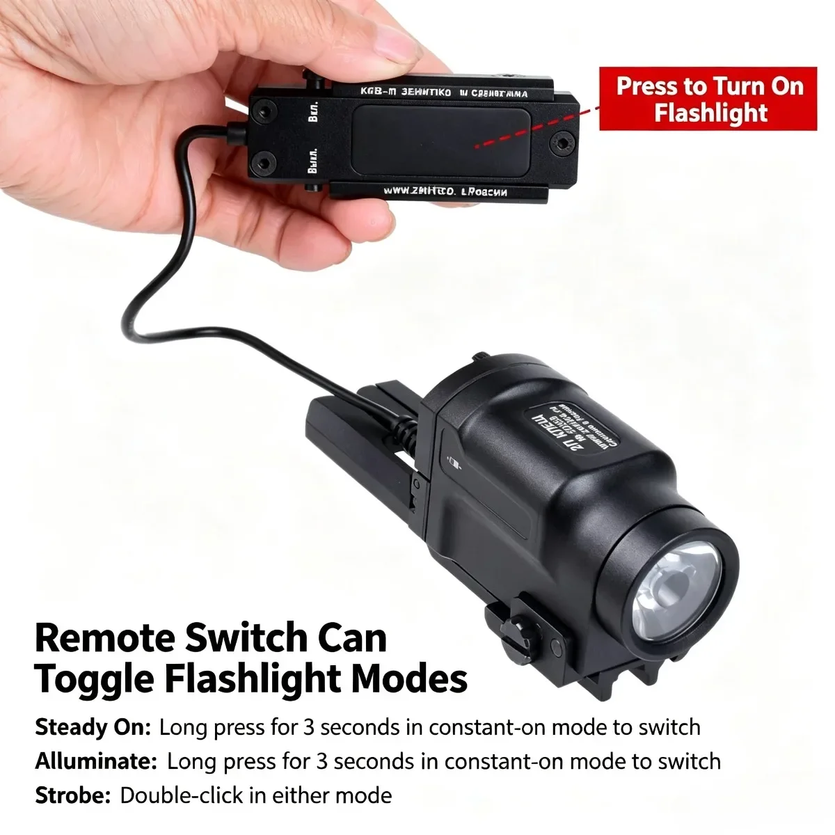 AK-SD Flashlight Zenitco Klesh 2P GEN2 LED Scout Light With Mount for 20mm Pictinny Rail For AK47 AR15 Tactical Surefire X300U