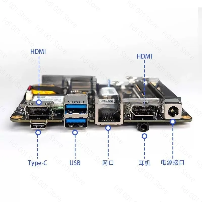 Industrial Control Motherboard Mini Host, AMD 5500U 5800H 5825U 5600H Mini PC, Dual LAN Port Industrial Computer Motherboard