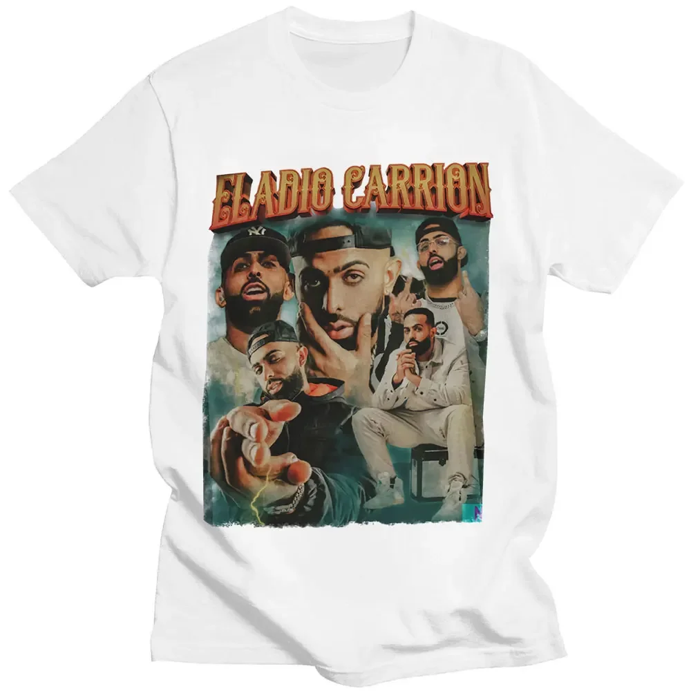 Eladio Carrion Graphics T Shirt Women Men's Short Sleeve T-shirt Harajuku Streetwear American Rapper Fashion Oversized Tee Shirt