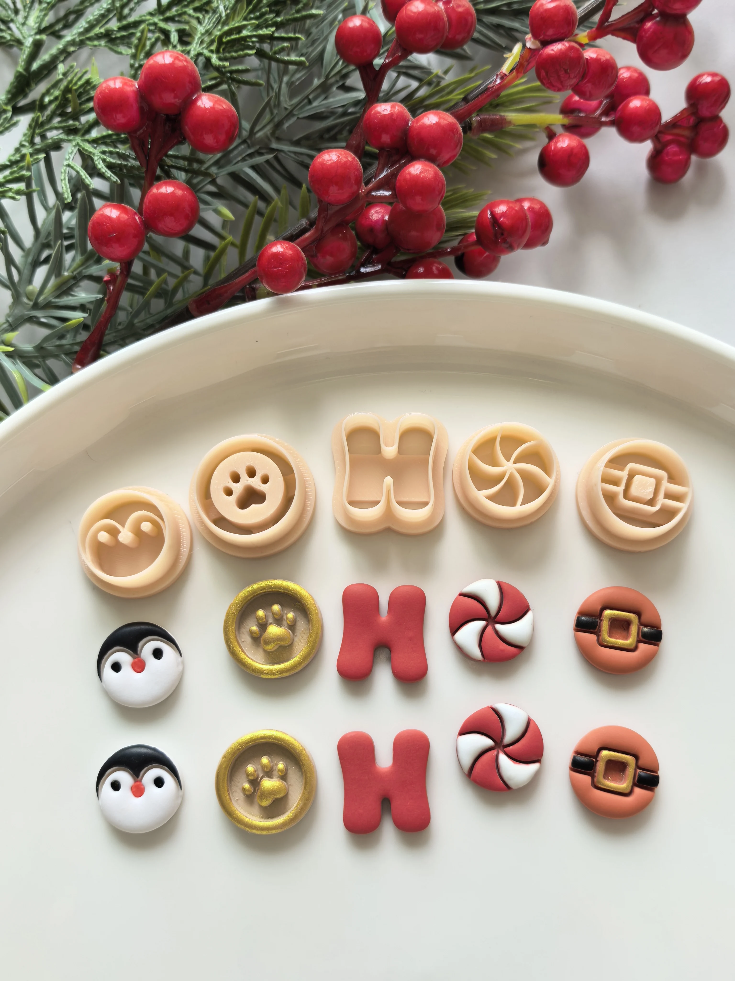 

Christmas Mini Penguin Polymer Clay Cutter Clay Cutting Molds DIY Earrings Jewelr Making Hand Tools Soft Clay Tools Set