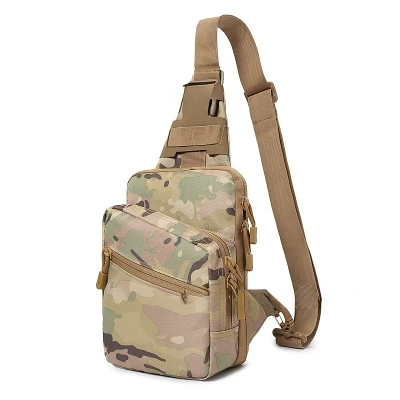 Men's chest bag, fashionable commuting business, simple shoulder bag, tactical crossbody bag, hidden carrying