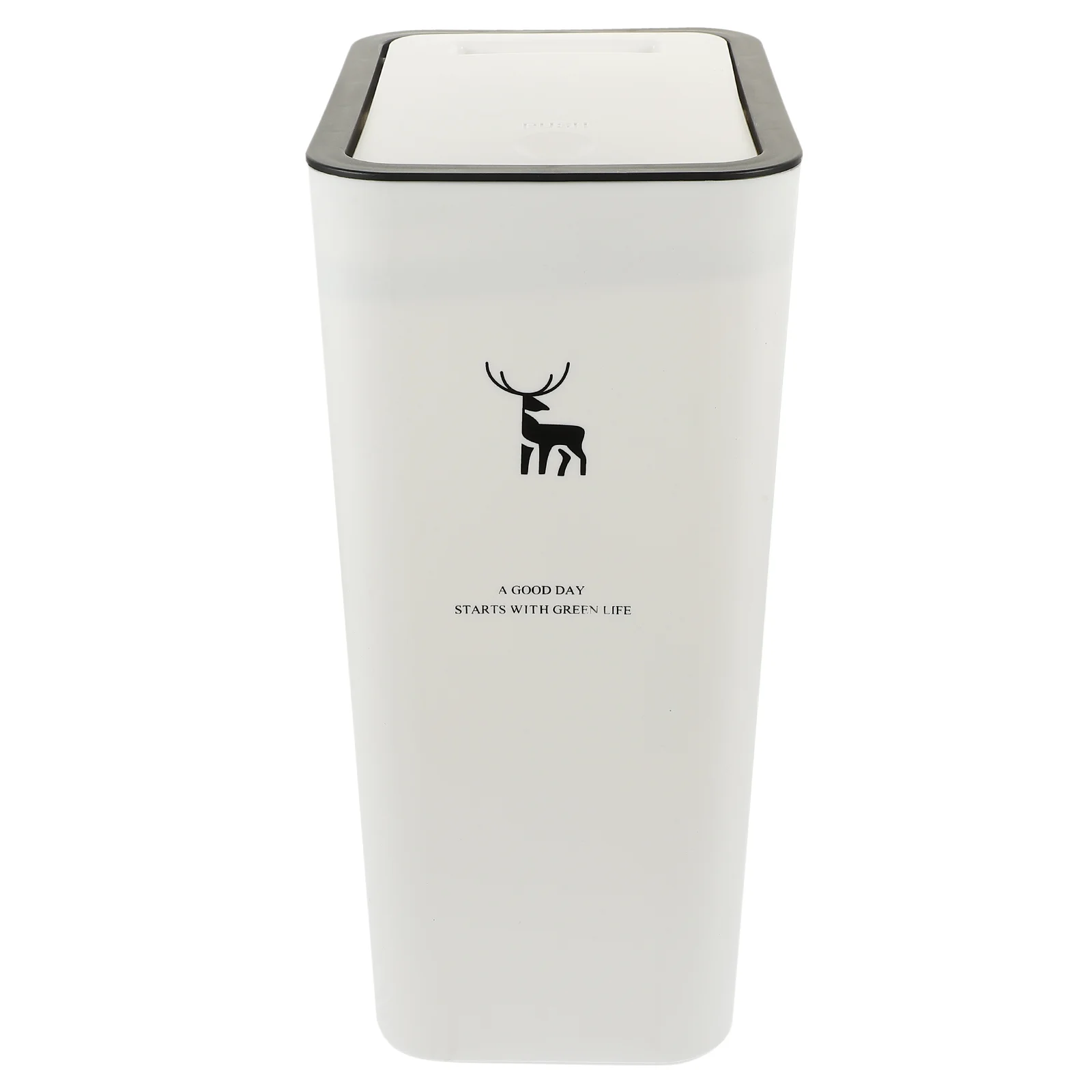 

Bathroom Trash Can Garbage Can with Press Lid Slim Trash Bin for Toilet Bathroom