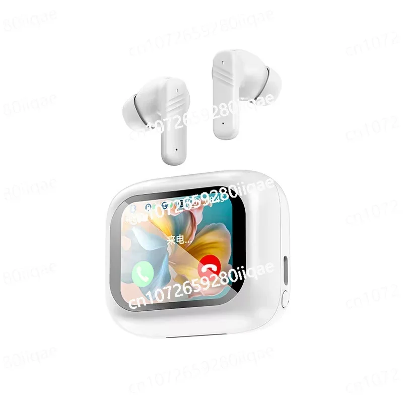 Full-color touch screen ANC + ENC dual noise reduction earphones in-ear multi-function wireless private