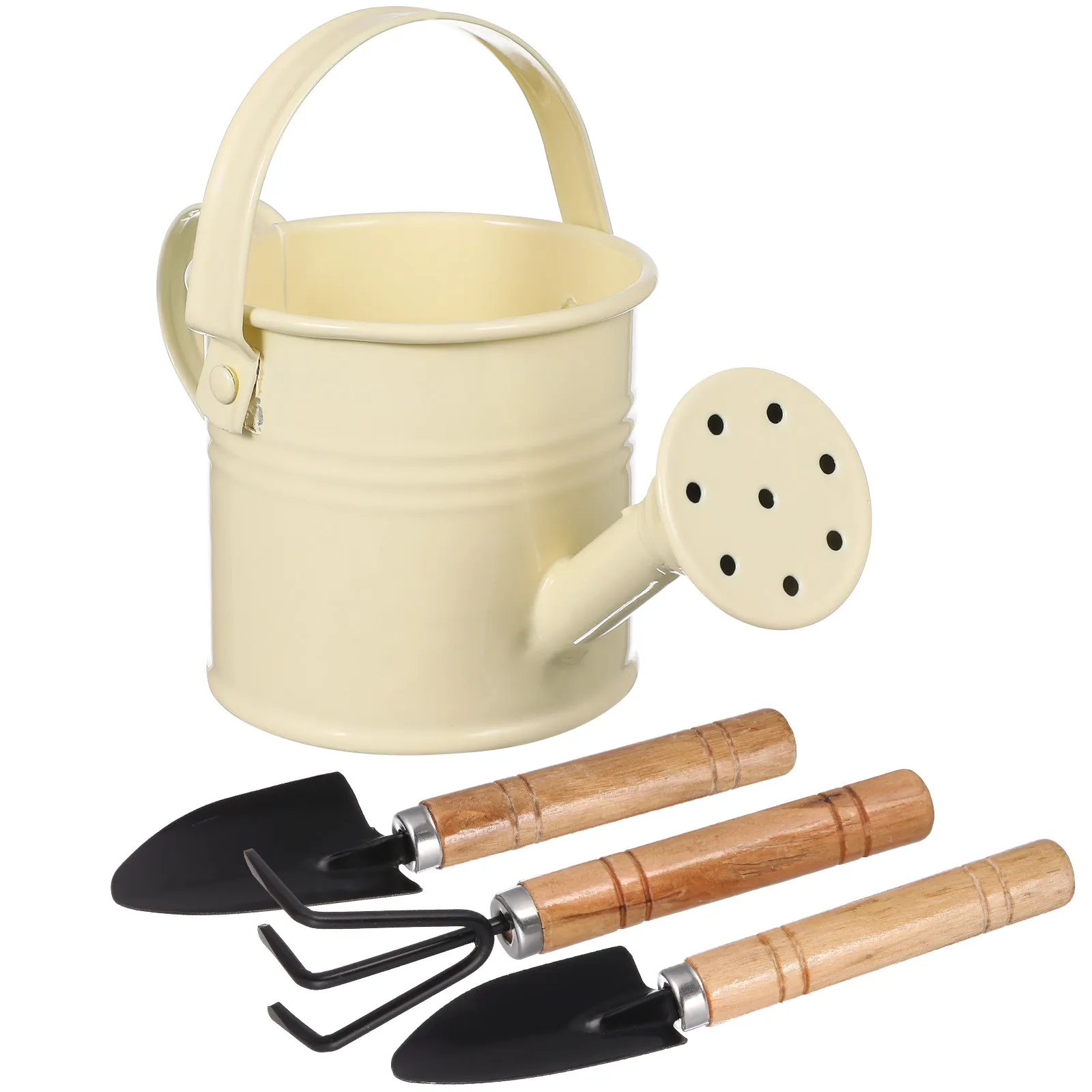 1Set Garden Watering Pot Small Metal Watering Can with Long Spout Ergonomic Gardening Tools for Indoor Outdoor Plants Succulent