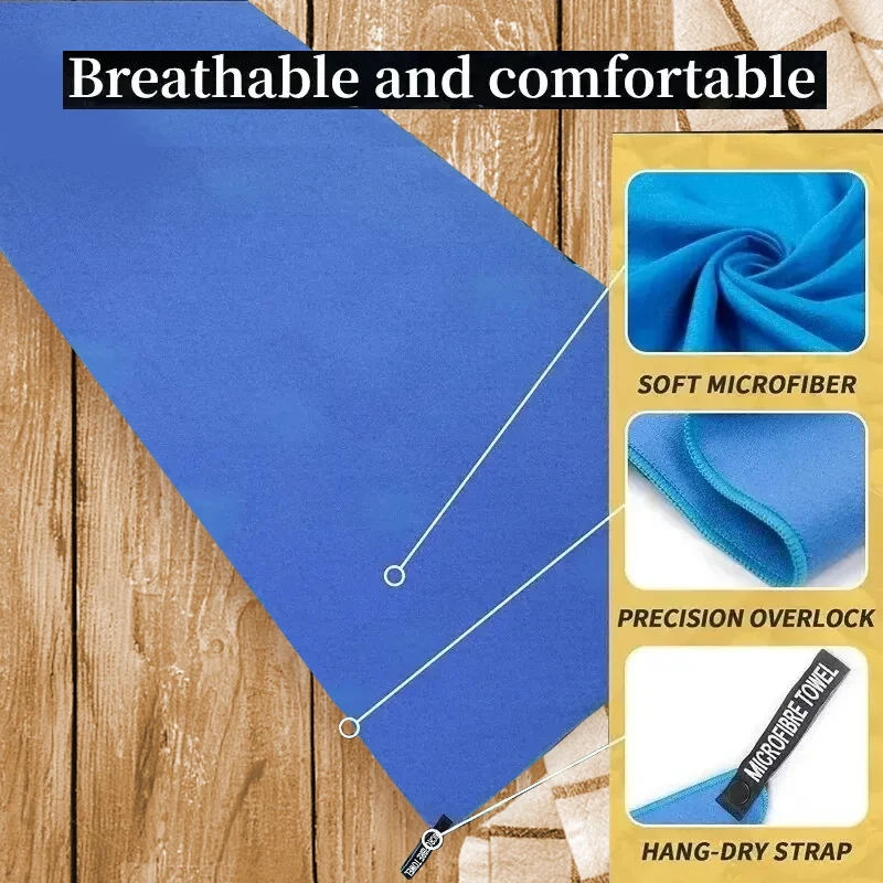 Quick-Drying Sports Towel 40x80CM Blue Grey Green Orange Swimming Gym Fitness Camping Running Beach Washcloth Towels image 5