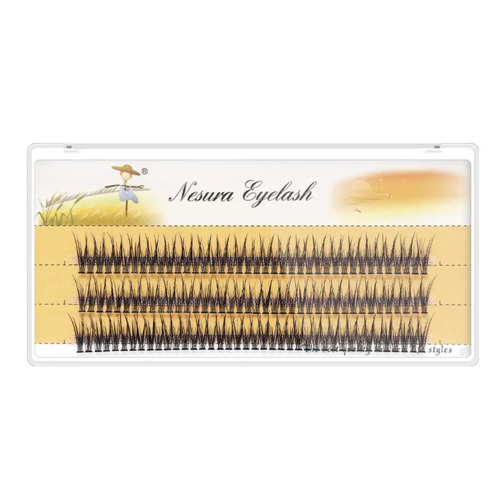 Eye Makeup Tool Swallow Tail Individual Lashes Soft Natural Clusters Lashes C Curl Mink Eyelashes Eye Extension