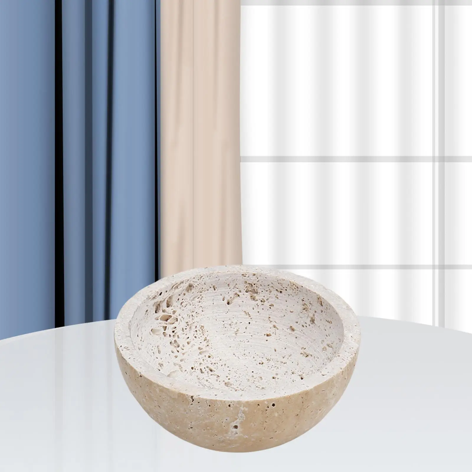 Incense Burner Bowl Ornament Handmade Marble Incense Holder for Teahouse