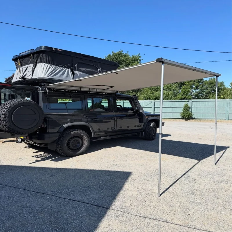 2人用防水アルミ折りたたみ式車ルーフトップテントピックアップ - Roof Top Tent Hard Shell 2 Person のレビューと価格