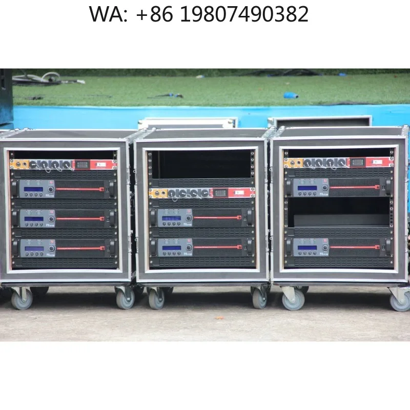 Digital DSP Power Amplifier, Standard Professional Audio Amp for Stage Performance and Speakers