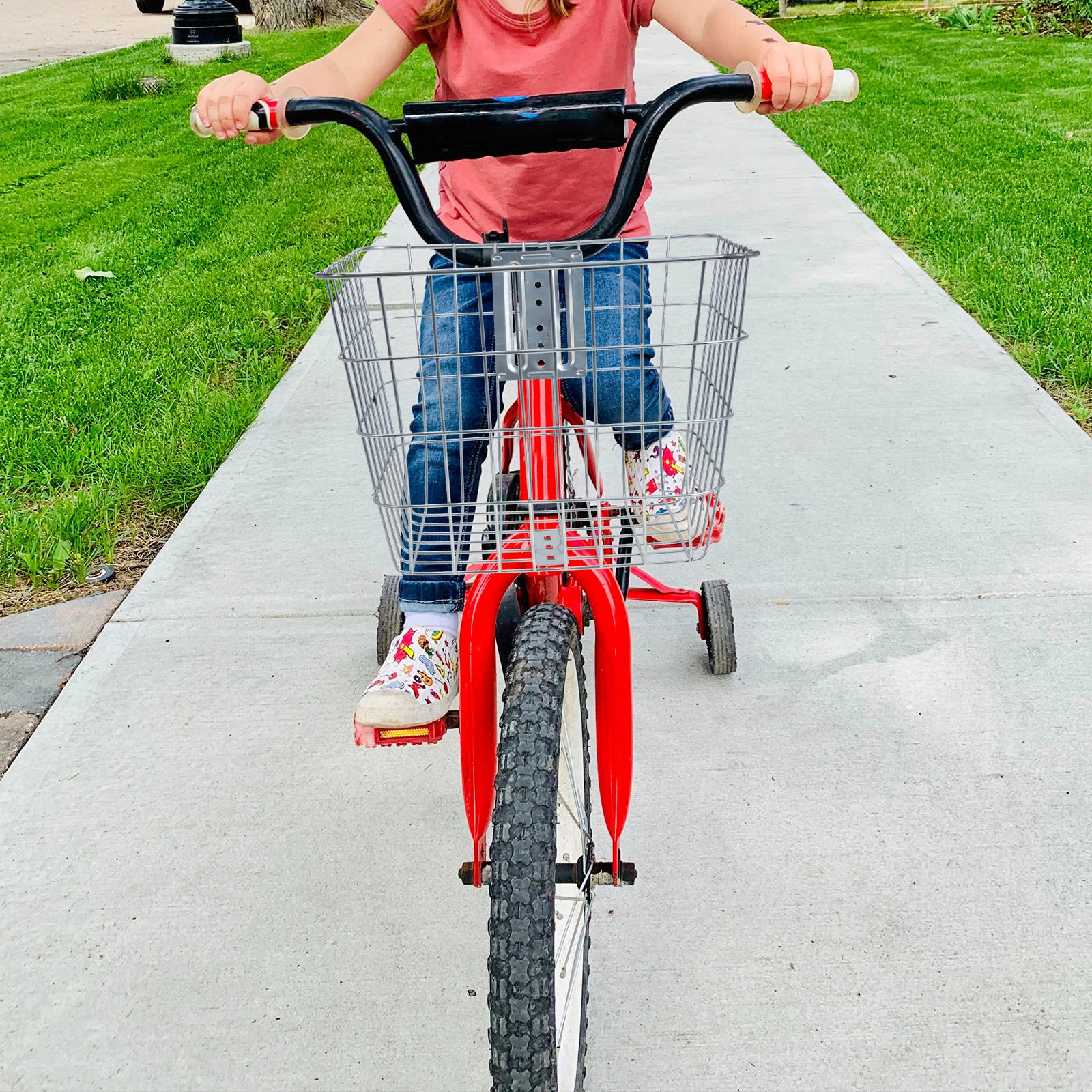 

Cycling Basket Large Capacity Anti rust Bikes Storage Basket Electric Bicycle Supplies Bike Hanging Accessories Professional