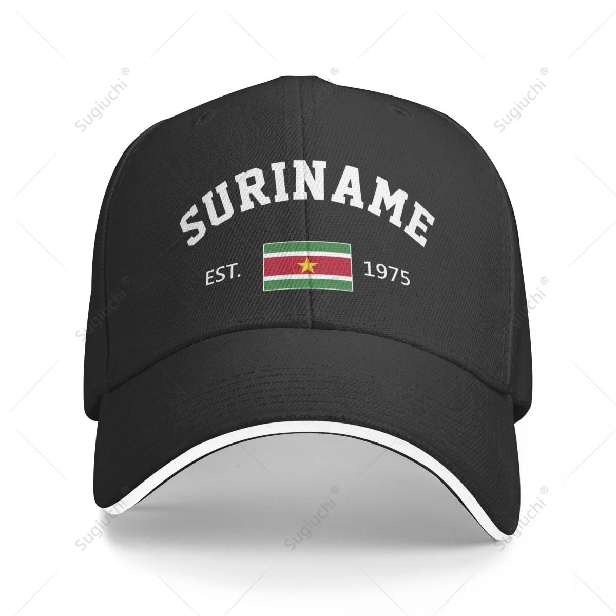 Baseball Cap SURINAME EST.1975 Independence Day Men Women Unisex Hip Hop Sandwich Caps Snapback Golf Hat Fishing