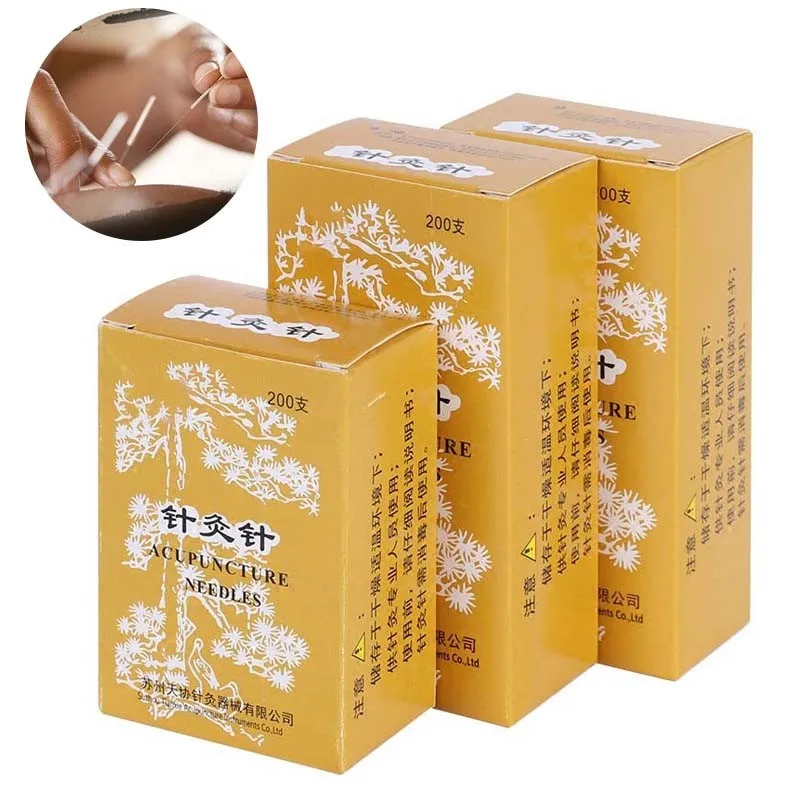 

200pcs Skin care tools bacteria plastic handle one-off acupuncture needle