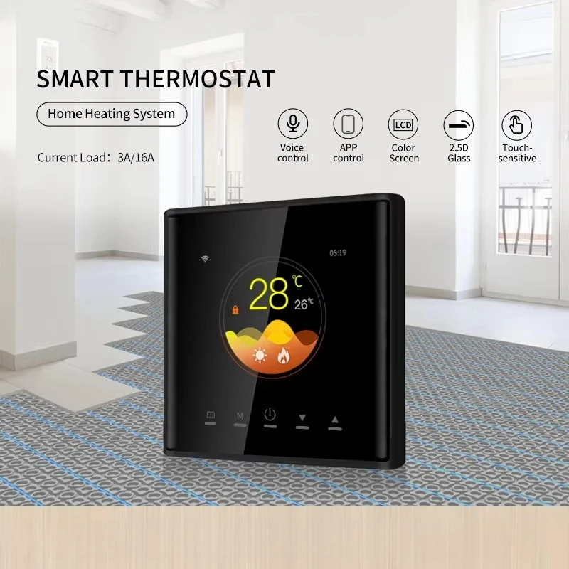Wifi Smart Thermostat 16A Temperature Controller Electric Warm Floor Heating Room Thermostat Works with Google Home Alexa