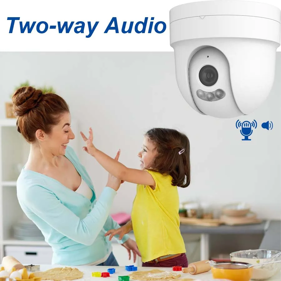 CCTV PoE Security IP Camera 4K 8MP/5MP/4MP Dome Two-way Audio Color Night Vision Onvif H.265 Video Surveillance NVR Camera