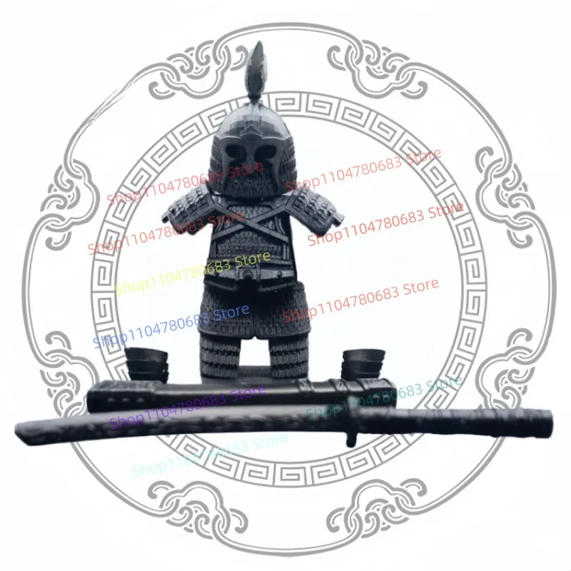 MOC Building Blocks Chinese Style Armor Mini Figure Assembly Model Display Piece Anime Cartoon Accessories Toy Collectible Gift