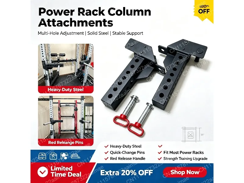 Split Style Quick Release Adjustable Parallel Bars for Dips, 75mm Square Tube Extension Parts CC12