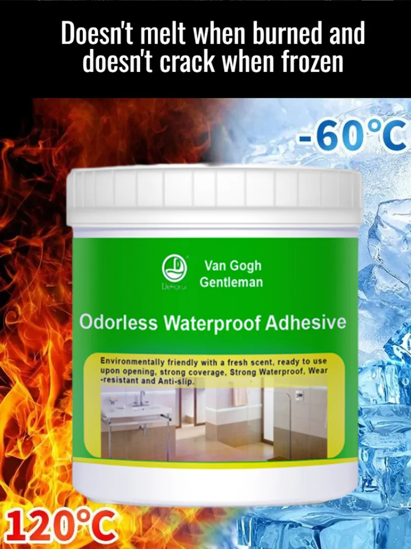 Nonslip waterproofing agent Waterproof coating material without smashing tiles insoluble nonpolluting