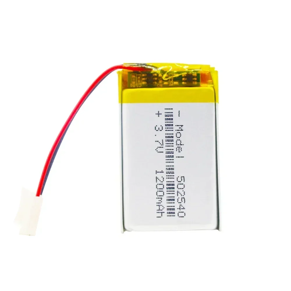 1-10pcs 1200mAh 502540 Lithium Li-ion Polymer Battery  Li-Po Battery Cell For Voice Recorder Headset Speaker E-boo